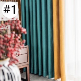 Houndstooth-Jacquard-Verho Mittatilaustyönä, Pimennysverho Olohuoneeseen, Makuuhuoneeseen