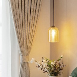 Elegantit Pimennysverhot Lehtikuviolla Olohuoneeseen