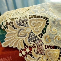 Chenille-Verho Mittatilaustyönä Tehty Verho Eurooppa-Tyylinen Kirjontakukka-Ikkunakäsittely