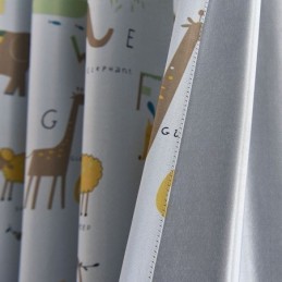 Pimennysverho Mittatilaustyönä Tehty Verho Eläinkuvioilla Lastenhuoneeseen