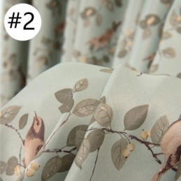 Amerikkalainen Pastroali-Pimennysverhot, Lintukuvioinen Verho, Mittatilaustyönä Tehty Verho Olohuoneeseen Ja Makuuhuoneeseen