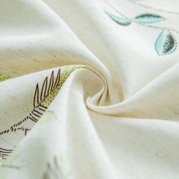 Trooppiset Kuviolliset Pimennysverhot, Vihreät Lehdet, Mittatilaustyönä Tehdyt Verhot Makuuhuoneeseen