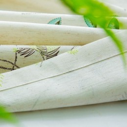 Trooppiset Kuviolliset Pimennysverhot, Vihreät Lehdet, Mittatilaustyönä Tehdyt Verhot Makuuhuoneeseen