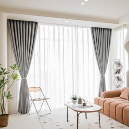 Modernit Yksivärinent Verhot, Pimennysverho, Mittatilaustyönä Tehty Verho Olohuoneeseen, Makuuhuoneeseen