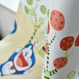 Doraemon-Kuvioitu Pimennysverho, Mittatilaustyönä Tehty, Lastenhuoneen Verho, Ikkunaverhot