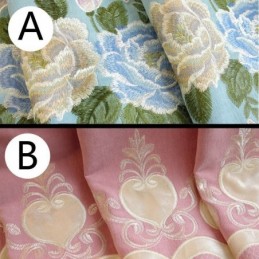 Kotiverhot Mittatilaustyönä Tehdyt Verhot Eurooppalaistyylinen Kukkakirjonta