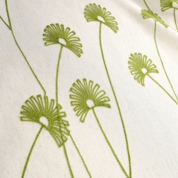 Moderni Verho Mittatilaustyönä Tehty Verho Puuvilla-Pellava Tuoreista Lehdistä Kirjonta