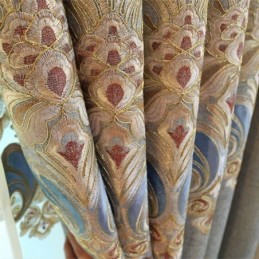 Mittatilaustyönä Tehty Chenille-Verho Eurooppa-Tyylinen Ikkunakäsittely