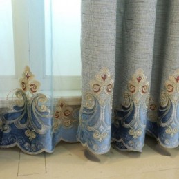 Mittatilaustyönä Tehty Chenille-Verho Eurooppa-Tyylinen Ikkunakäsittely