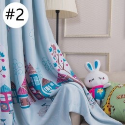 Sarjakuvatalon Pimennysverhot Lastenhuoneeseen, Mittatilaustyönä Tehty Verho