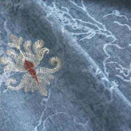 Chenille-Verho Mittatilaustyönä Tehty Verho Eurooppalaistyylinen Ikkunakäsittely Olohuoneeseen