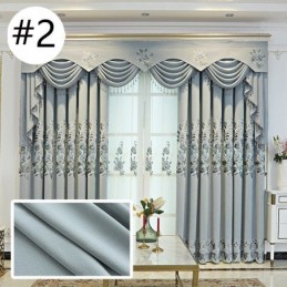 Kotiverhot Mittatilaustyönä Tehdyt Verhot Eurooppalaistyylinen Kukkakirjonta