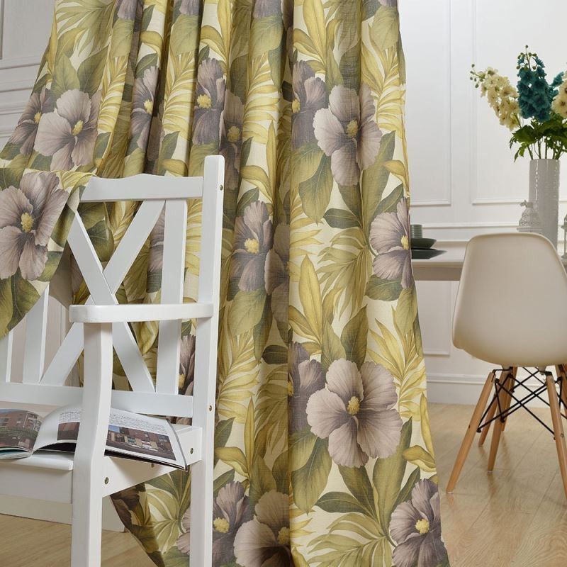 Country Max -Pimennysverho, Mittatilaustyönä Tehty, Kukkakuvioinen Makuuhuoneen Verho