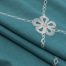 Moderni Mittatilaustyönä Tehty Verho, Puuvillainen Timanttikuvioinen Ristikkoverho