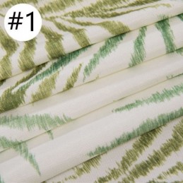 Trooppinen Kuviollinen Pimennysverho Mittatilaustyönä, Amerikkalaisista Lehdistä Tehty Tylliverho Makuuhuoneeseen, Paneeli