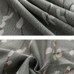 Moderni Mittatilaustyönä Tehty Verho Kukkakuvioinen Verho Koti