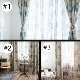 Moderni Mittatilaustyönä Tehty Verho Puuvillakuvioinen Puukuvioinen Verho