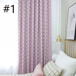 Moderni Mittatilaustyönä Tehty Verho Puuvillaverho Kalansuomukuviolla