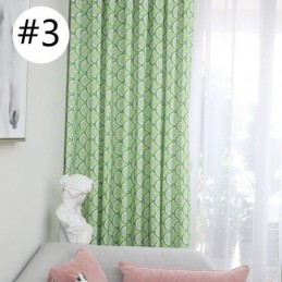 Moderni Mittatilaustyönä Tehty Verho Puuvillaverho Kalansuomukuviolla