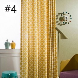 Moderni Mittatilaustyönä Tehty Verho Puuvillaverho Kalansuomukuviolla