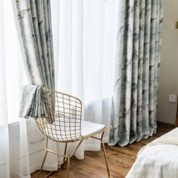 Moderni Mittatilaustyönä Tehty Verho Marmorikuviolla