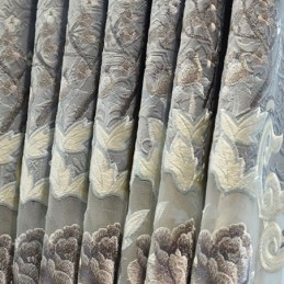 Kotiverhot Mittatilaustyönä Tehty Verho Italialainen Samettinen Kukkakirjonta