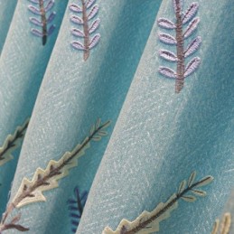 Eurooppalaistyylinen Verho, Mittatilaustyönä Tehty Verho, Puuvilla-Pellavakirjontakasvit