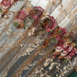 Ylellinen Läpikuultava Verho Mittatilaustyönä, Amerikkalainen Liukuvärikirjonta, Makuuhuoneen Ikkunakäsittely