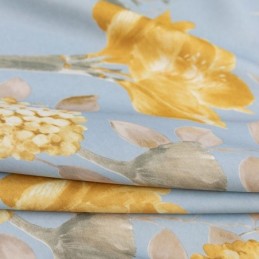 Moderni Mittatilaustyönä Tehty Verho Verhokukkien Painatus Koti