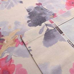 Moderni Verho Mittatilaustyönä Tehty Verho Puuvillakuvioiset Kukat