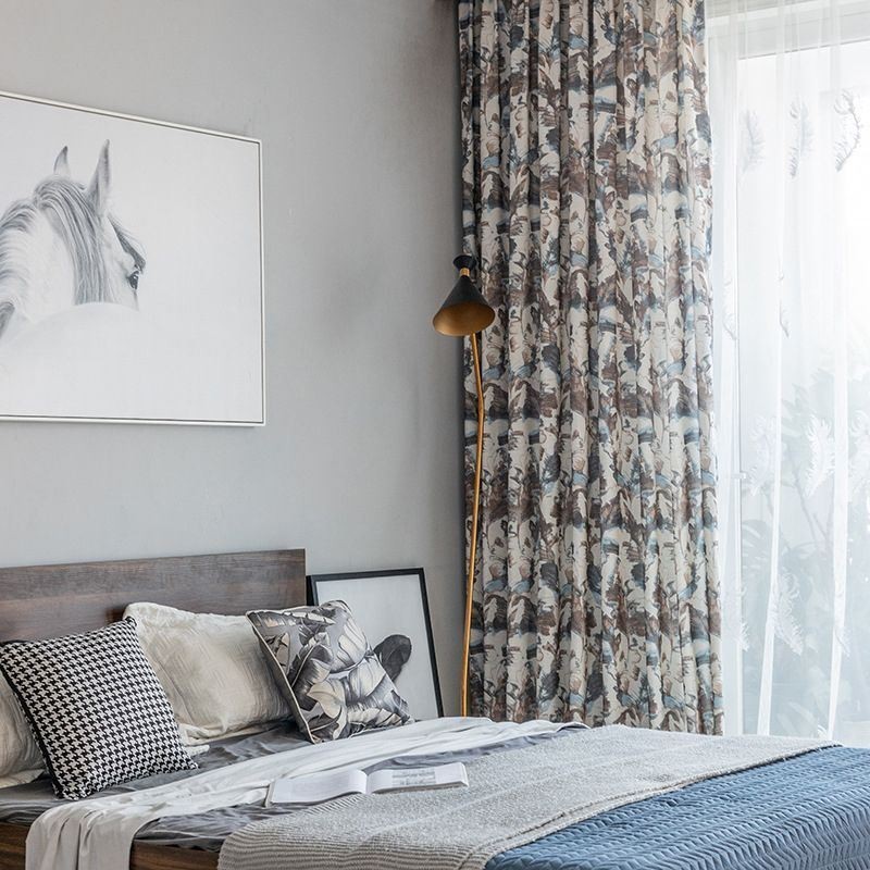 Moderni Verho Mittatilaustyönä Tehty Verho Puuvillasta Yksinkertainen Tyyli