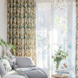 Moderni Verho Mittatilaustyönä Tehty Verho Puuvillasta Yksinkertainen Tyyli