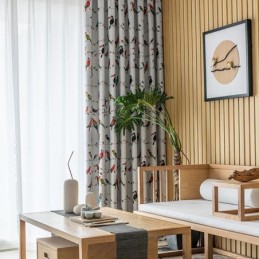 Moderni Mittatilaustyönä Tehty Verho Eläinkuvioinen Kotiverho