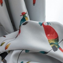 Moderni Mittatilaustyönä Tehty Verho Eläinkuvioinen Kotiverho