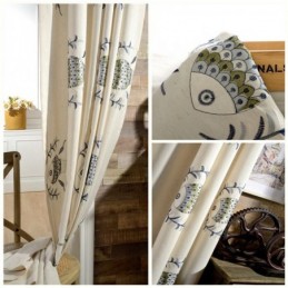 Brodeerattu Pimennysverho Mittatilaustyönä Lastenhuoneen Verho Minimalistinen Pimennysverho