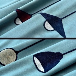 Moderni Mittatilaustyönä Tehty Verho, Polyesteriverho, Lamppukuvio