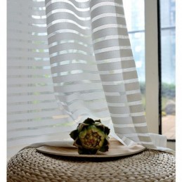 Moderni Yksinkertainen Läpikuultava Verho Mittatilaustyönä Tehty Verhoraidat Jacquard-Olohuoneen Työhuone Monipuolinen Kangas