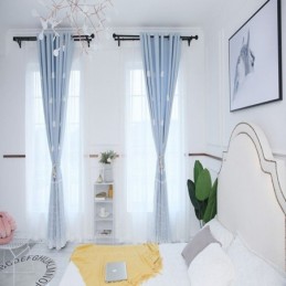 Sweet Cloud -Verhot, Siniset, Puolipimennysverhot Tytön Huoneeseen