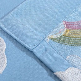 Söpö Sarjakuva Sateenkaaren Pimennysverho Mittatilaustyönä Lasten Makuuhuoneeseen