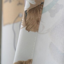 Sarjakuvakarhukuvioinen Verho Mittatilaustyönä, Ihana Pojan Ja Tytön Huoneen Ikkuna