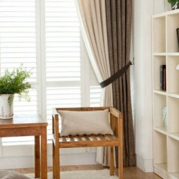 Eurooppalainen Pastoraalityylinen Verho Mittatilaustyönä Tehty Verho Yksivärinen Paksuuntuvat Ompeluverhot