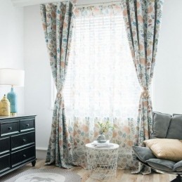 Amerikkalainen Sarjakuvakuvioinen Läpikuultava Verho, Mittatilaustyönä Tehty Verho, Meritähtikuvioinen, Makuuhuoneen Ja Lastenhuoneen Kangas