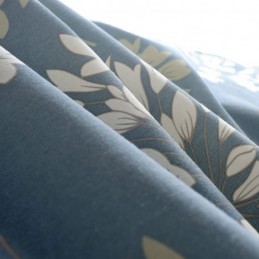 Japanilainen Yksinkertainen Verho Mittatilaustyönä Tehty Verho Sininen Kukkakuvio