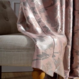 Eurooppalainen Maaseudun Verho Mittatilaustyönä Tehty Verho Pinkki Jacquard-Makuuhuoneen Pimennyskangas