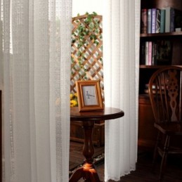 Valkoiset Tylliverhot Olohuoneeseen, Yksivärinen Verho Mittatilaustyönä, Makuuhuoneen Läpikuultavat Voile-Verhot