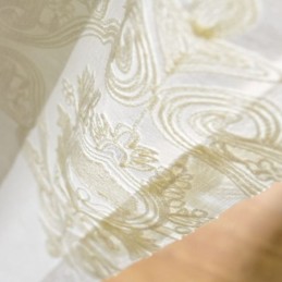 Pohjoismainen Yksinkertainen Läpikuultava Verho Mittatilaustyönä Tehty Verho Eurooppalainen Kukkakirjonta Olohuoneen Kangas