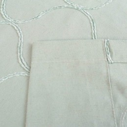 Japanilainen Yksinkertainen Mittatilaustyönä Tehty Verho Geometrinen Kirjonta Vihreä Ympäristöä Suojaava Kangas