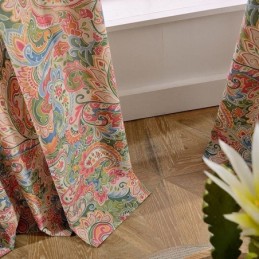 Mittatilaustyönä Tehty Amerikkalainen Antiikkiverho, Kontrastikuvioinen Makuuhuoneen Verhokangas