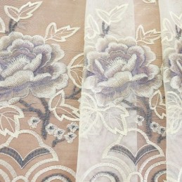 Modernit Kukkakuvioiset Läpikuultavat Tylliverhot Olohuoneeseen Ja Makuuhuoneeseen