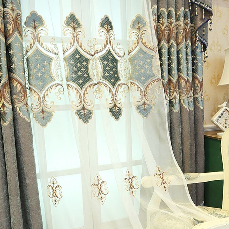 Ikkunanhoito Tulle Modern Brodeeratut Läpikuultavat Verhot Olohuoneeseen Makuuhuoneeseen